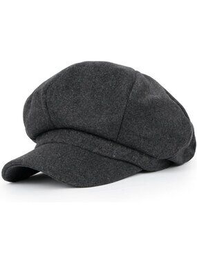 Washed Cotton Newsboy Cap | Corduroy Duck Bill Flat Hat | Vintage Style Cabbie